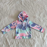 Pastel Tie Dye Hooded Shirt